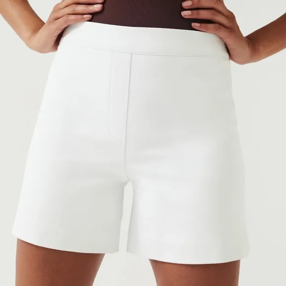 Spanx XL Shorts Silver Linings 6” Polished Ultimate Opacity Classic White NWT