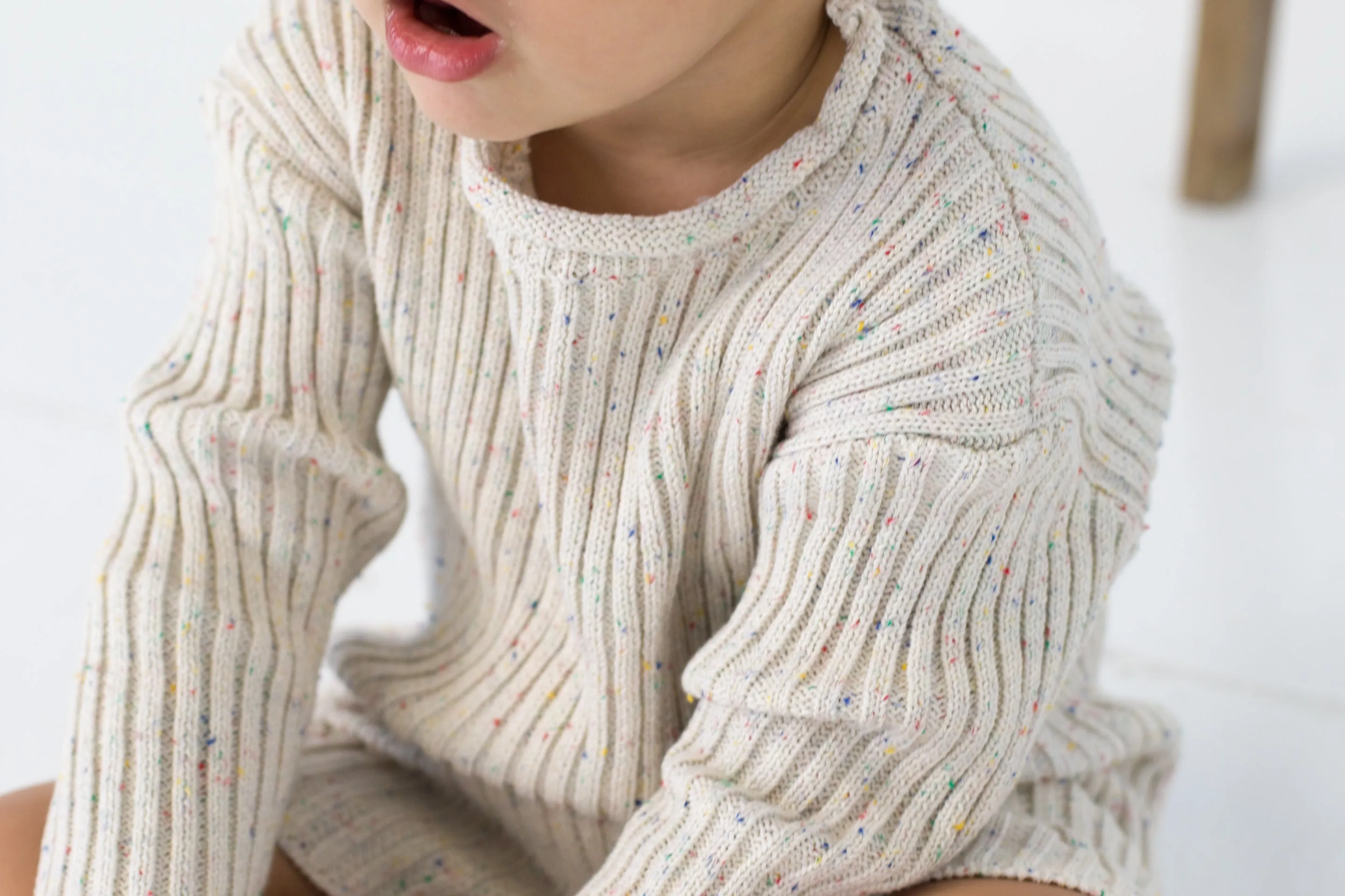 Speckle Rib Knit Co-Ord Set