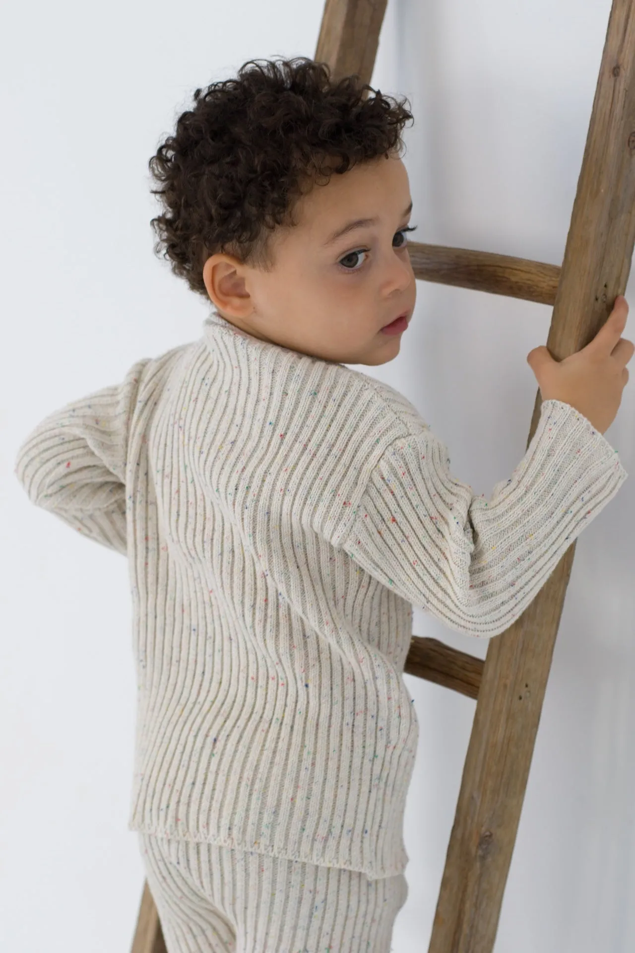 Speckle Rib Knit Co-Ord Set
