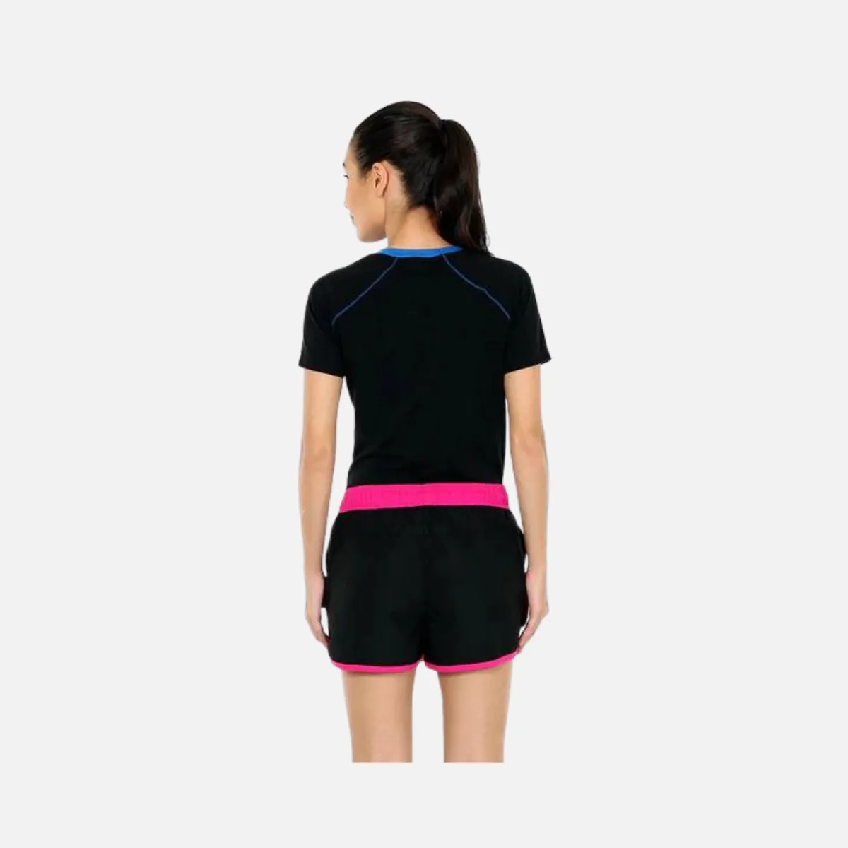 Speedo Water Swim 12-inch Women's Shorts -Black/Electric Pink