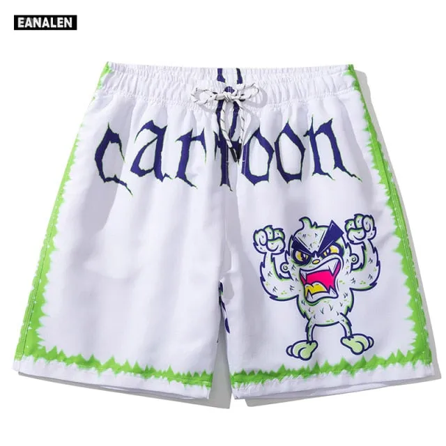 Spoof cartoon graphic men shorts