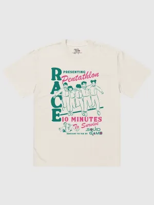 Squid Game Pentathlon Oversized Faded T-Shirt
