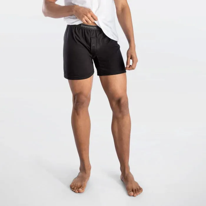 Stanfields Men's Supreme Knit Boxer Shorts - 2 Pack