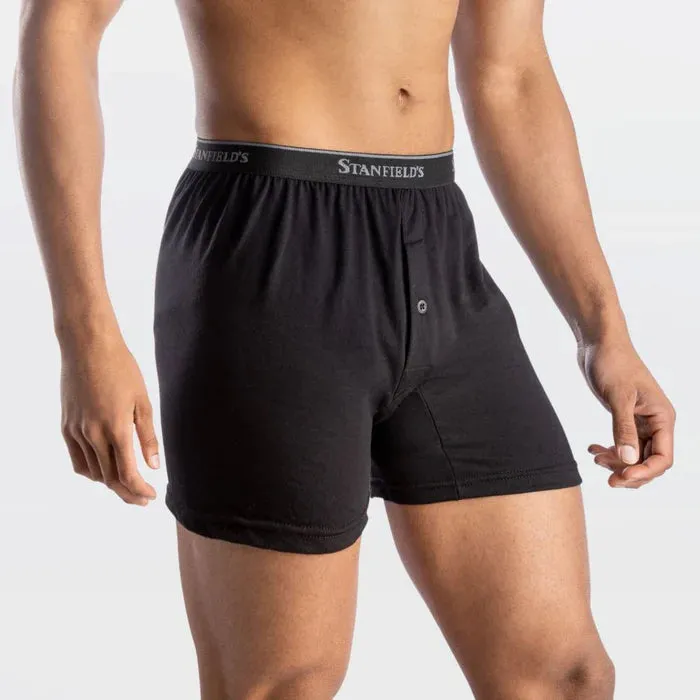 Stanfields Men's Supreme Knit Boxer Shorts - 2 Pack