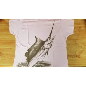 Steve Whitlock Signature Women's Tone on Tone Sailfish SS Slim Cut Shirts