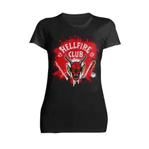 Stranger Things Logo Hellfire Club Graffiti Women's T-Shirt