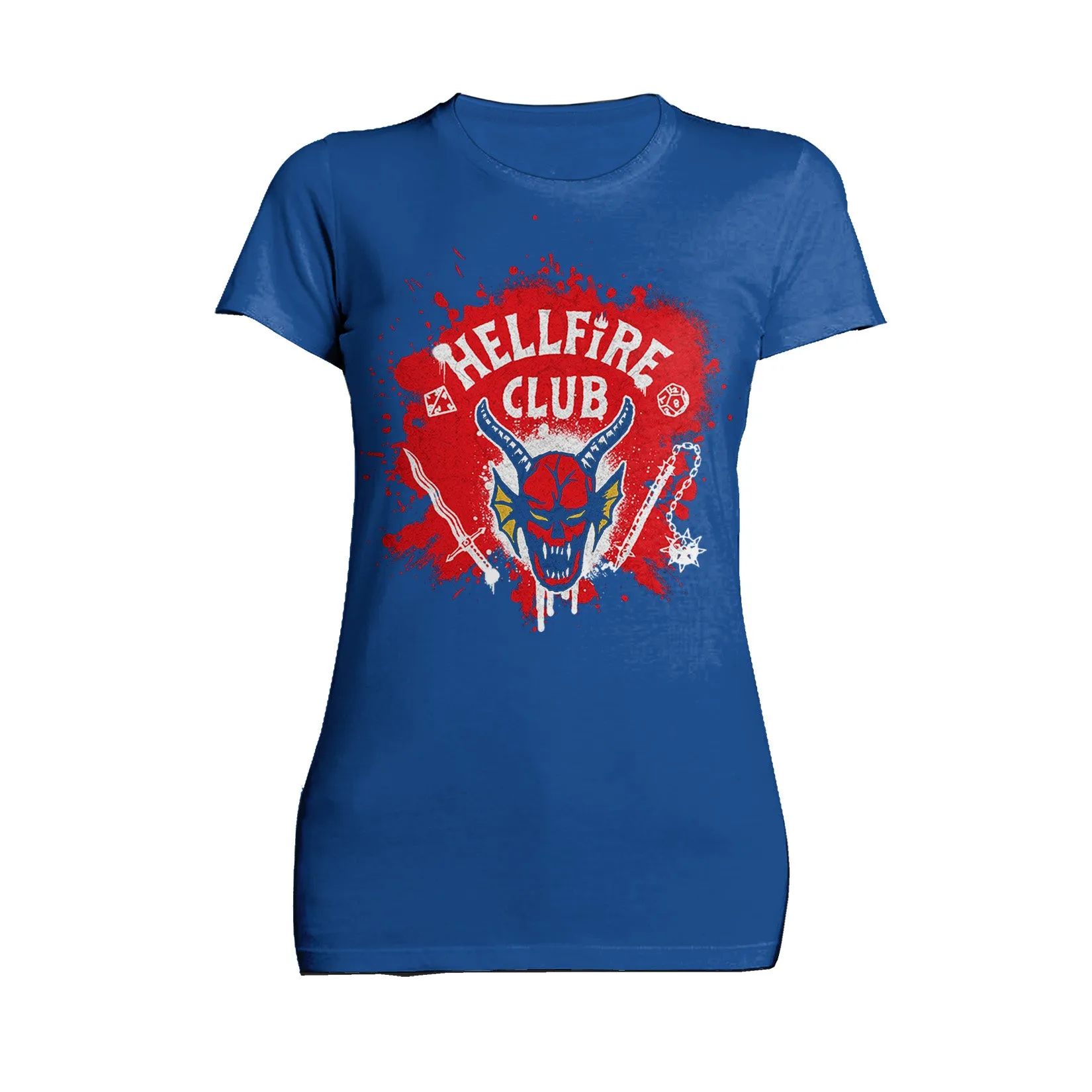 Stranger Things Logo Hellfire Club Graffiti Women's T-Shirt