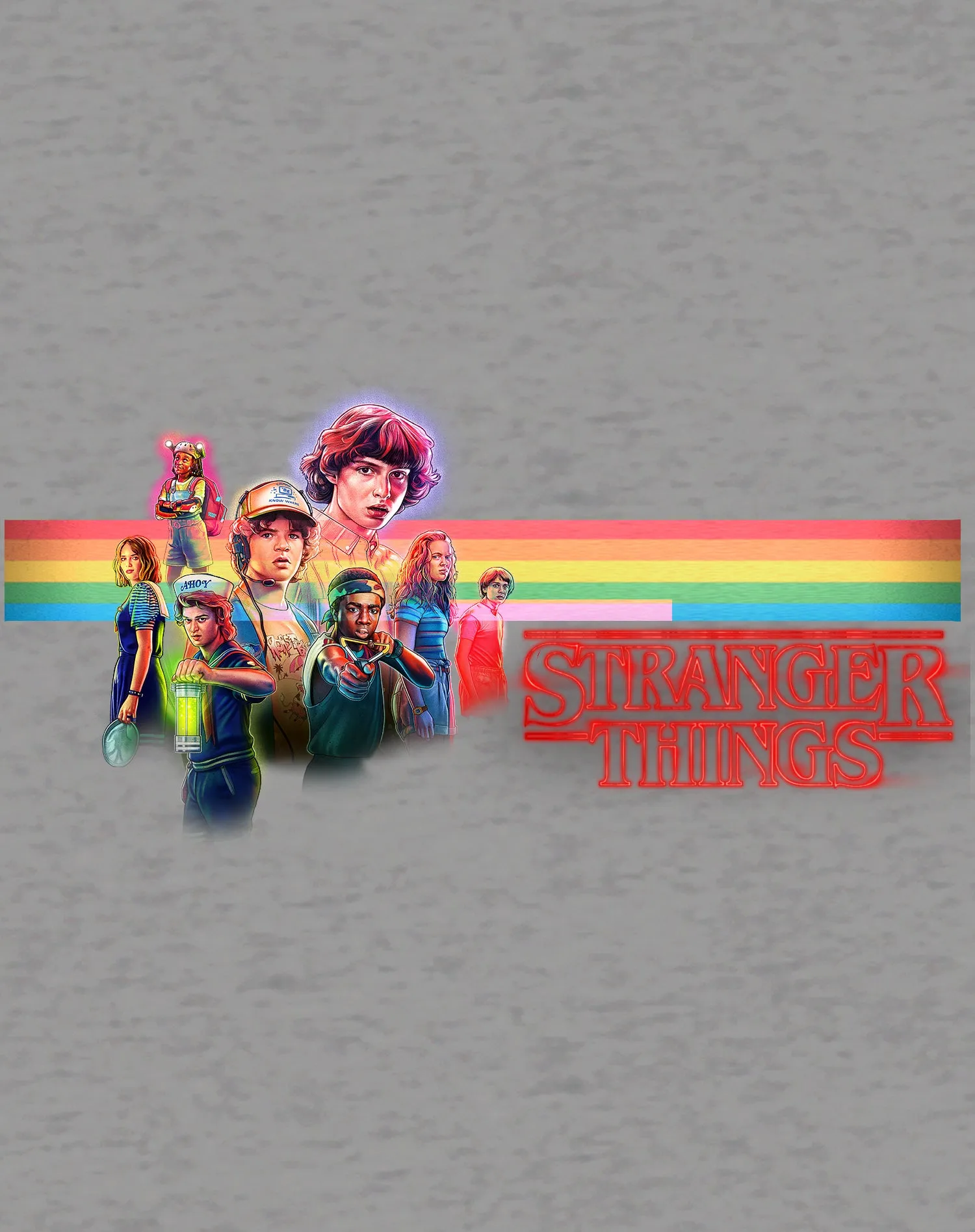 Stranger Things Retro The Party Action Pose Game Over Official Women's T-Shirt