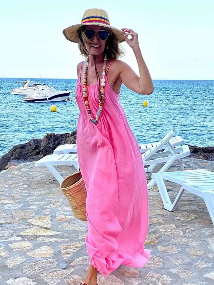 Stunncal Sling Holiday Loose Dress