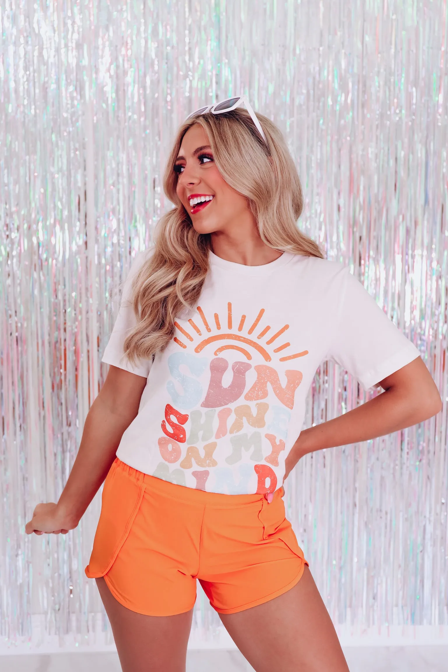 Sunshine On My Mind Graphic Tee - Vintage White
