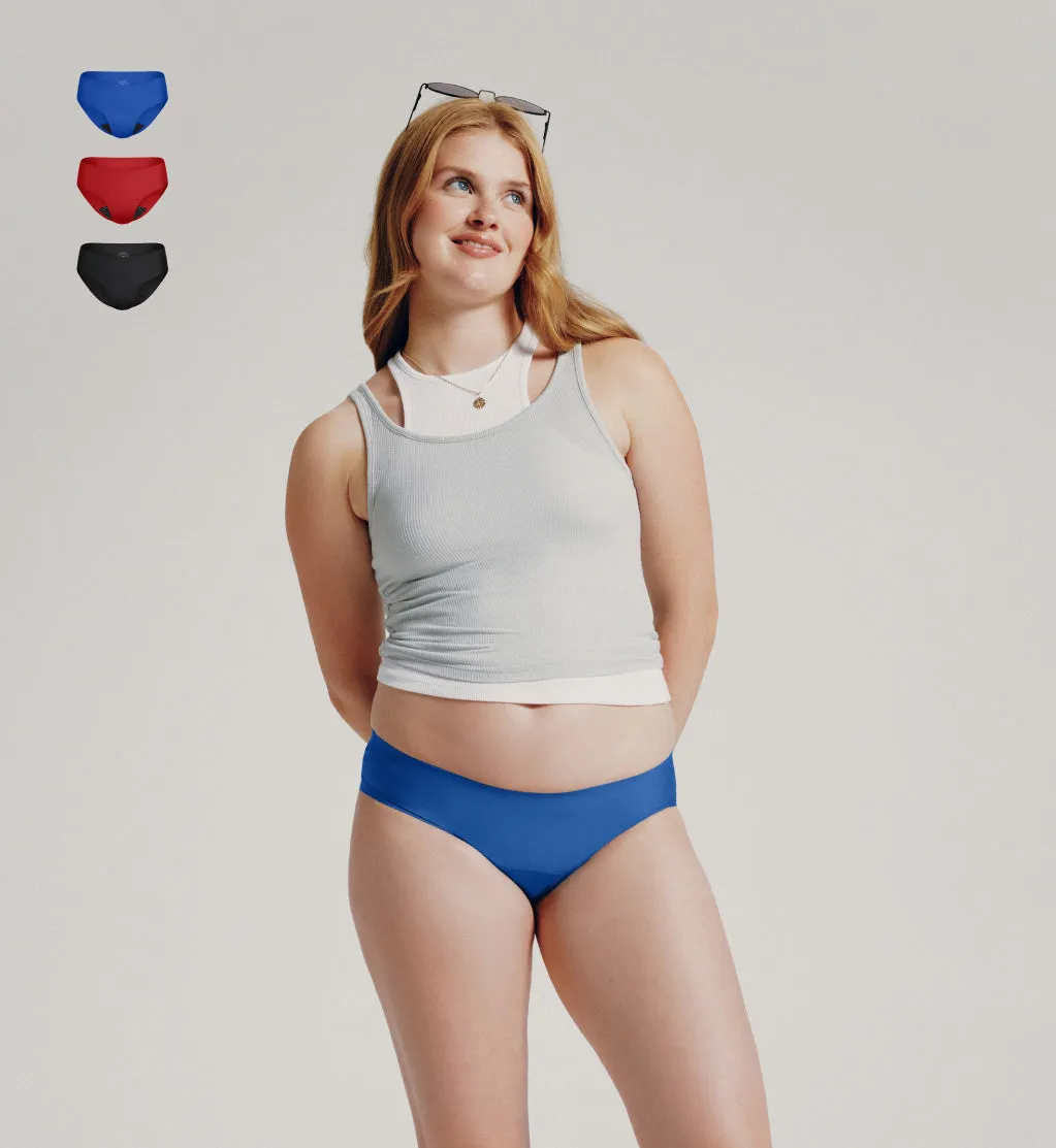 Super Leakproof® No-Show Underwear Bikini 3-Pack