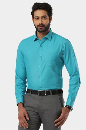Super Soft - Sky Blue Formal Shirts for Men | Ariser