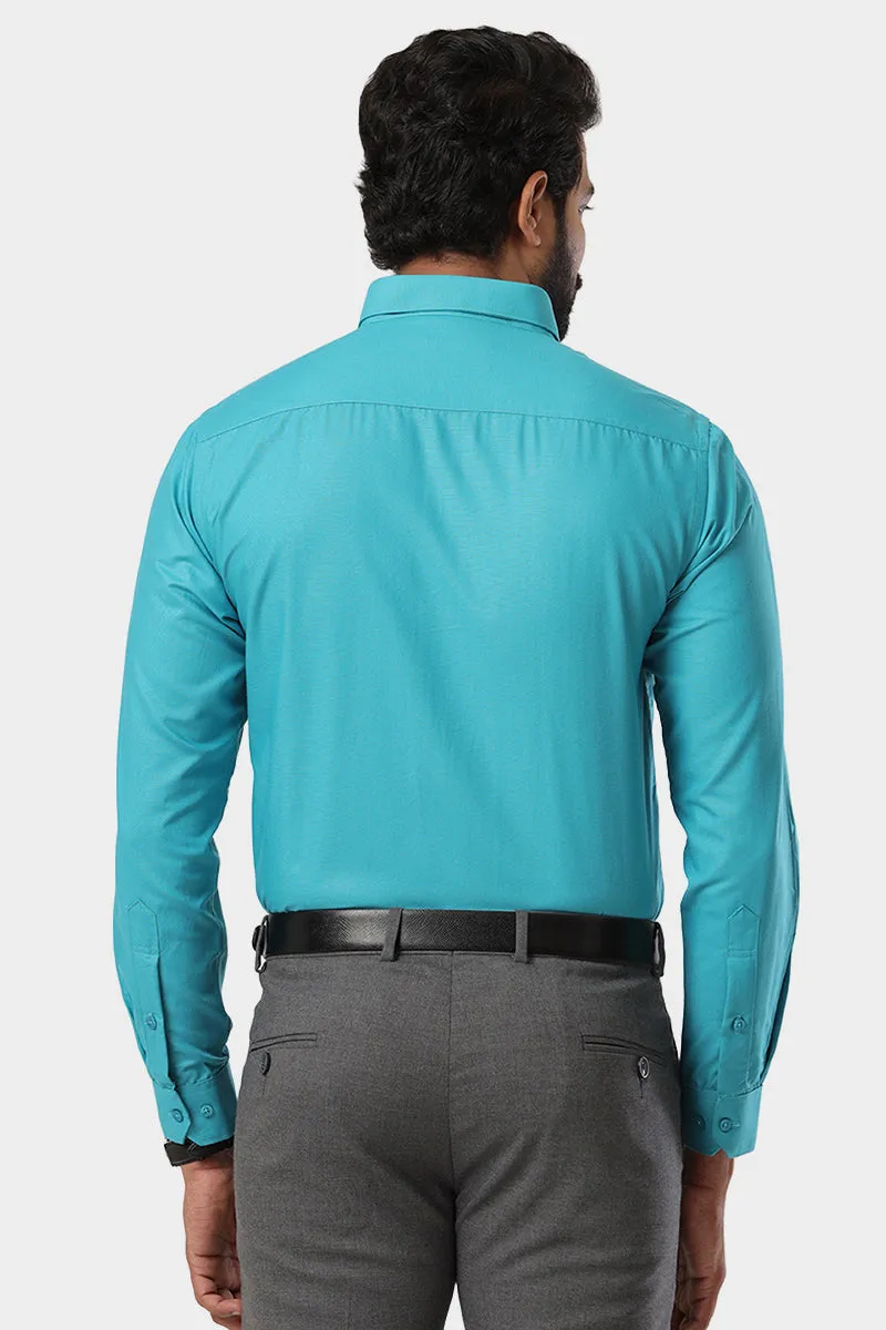 Super Soft - Sky Blue Formal Shirts for Men | Ariser