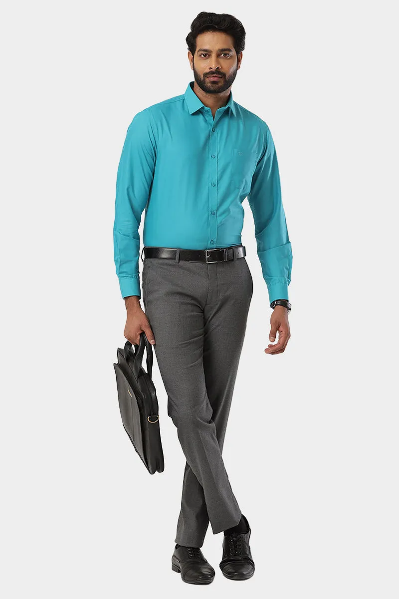 Super Soft - Sky Blue Formal Shirts for Men | Ariser