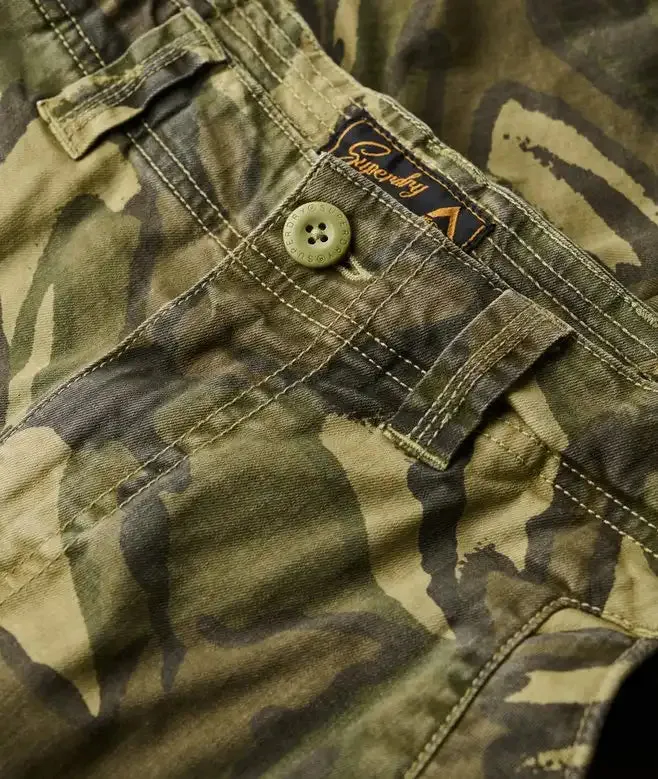 Superdry Mens Core Cargo Shorts Outline Camo