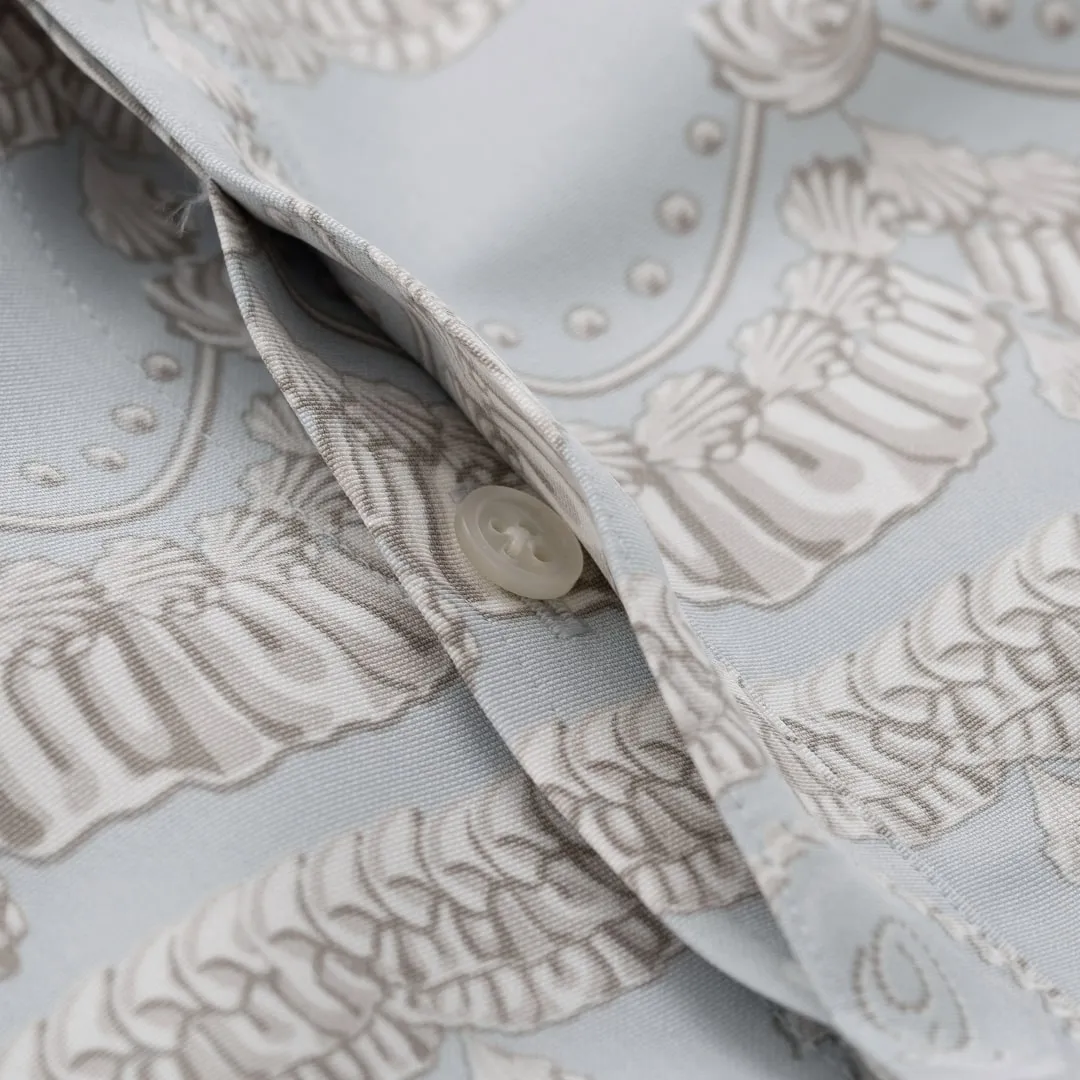 Swan Lake Cake Dress Shirt (Misty Blue)【Japan Jewelry】