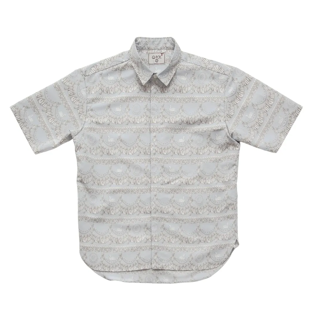 Swan Lake Cake Dress Shirt (Misty Blue)【Japan Jewelry】