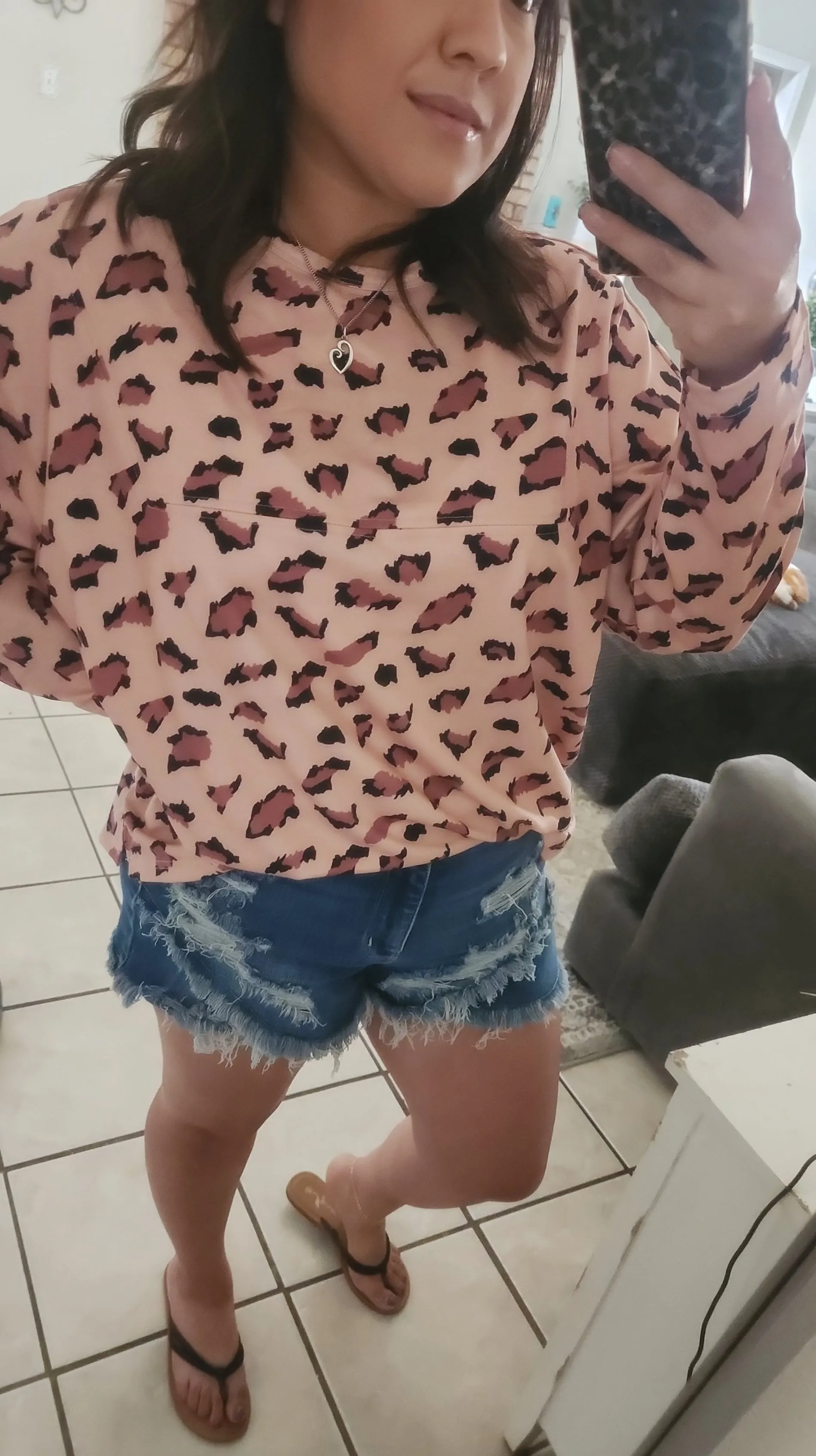 Tan Leopard Top