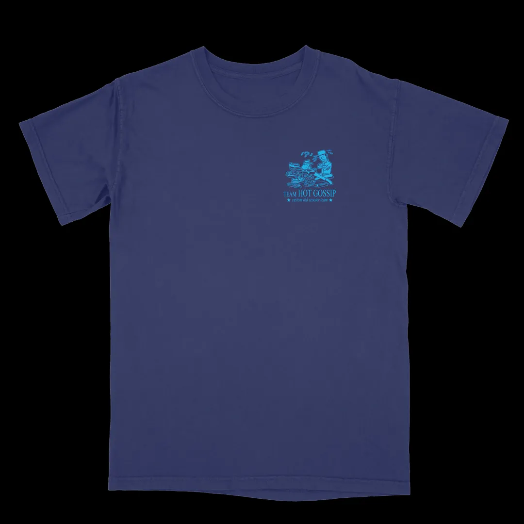 TEAM HOT GOSSIP SCOOTER SHIRT - NAVY / BLUE