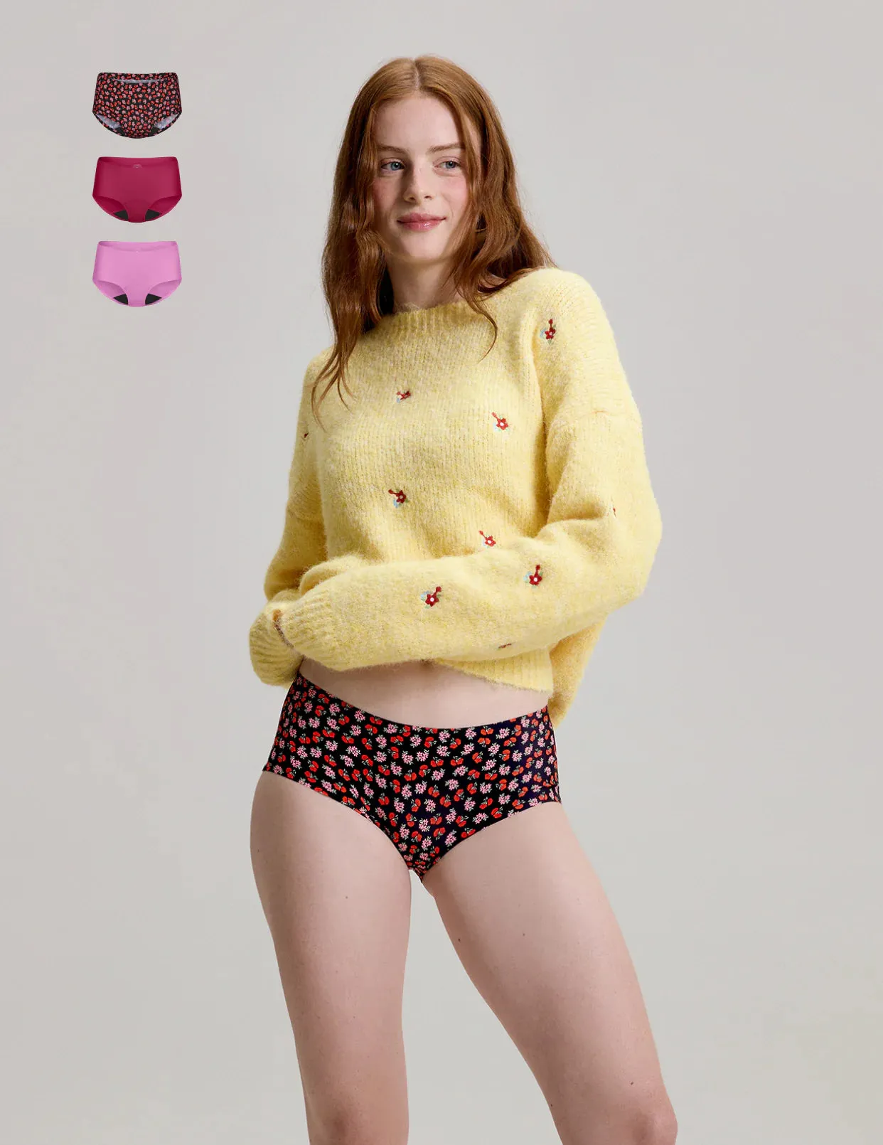 Teen Light Leakproof No-Show Boyshort 3-Pack