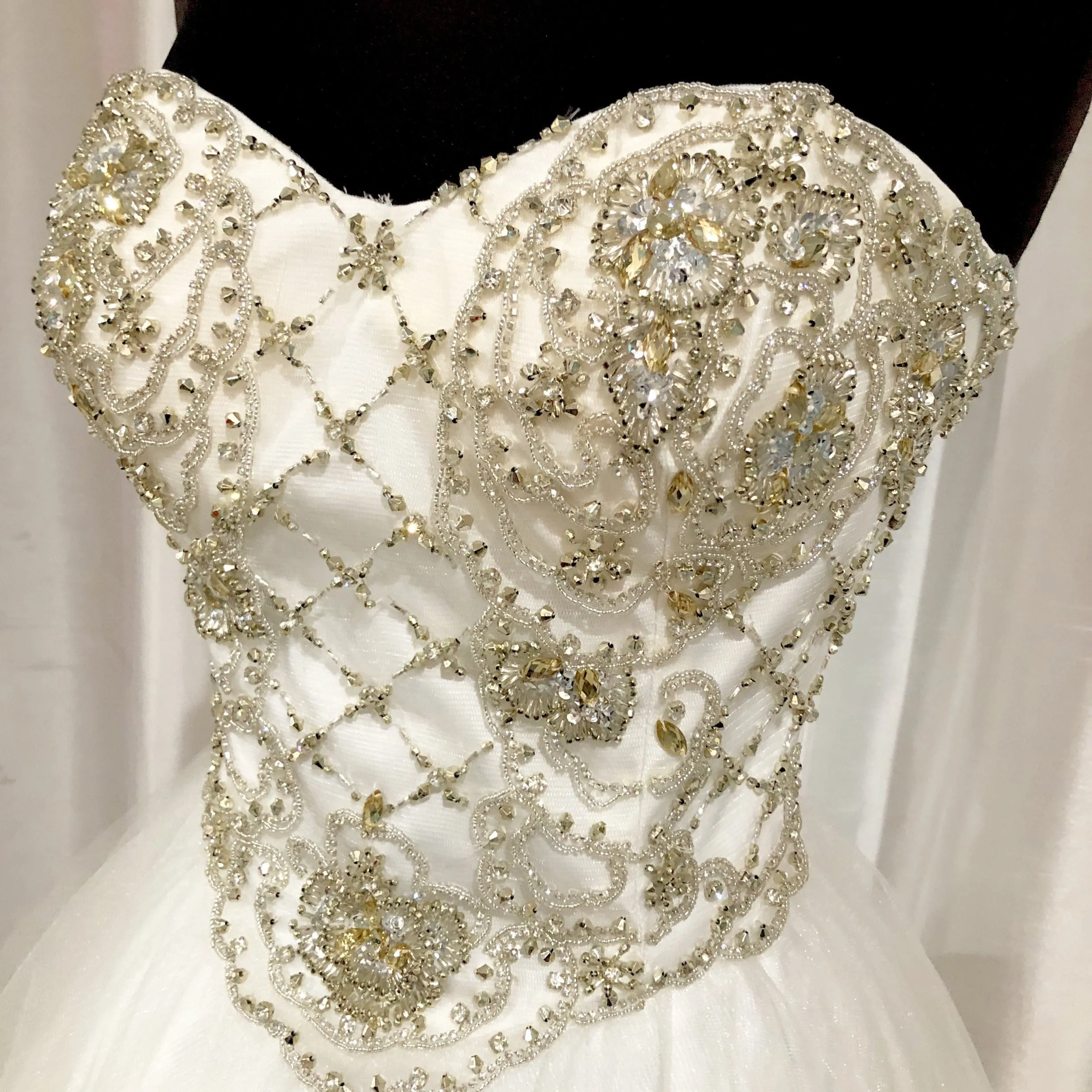 TERANI COUTURE White Strapless Sweetheart Short Dress Size 4