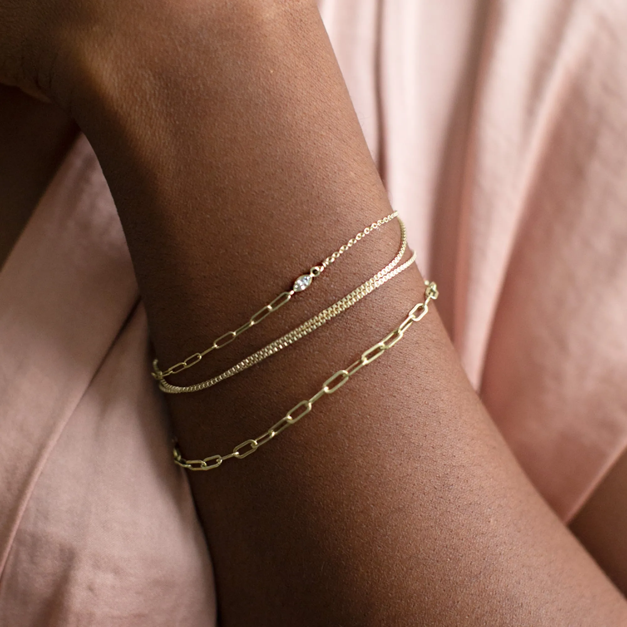 The 4-in-1 Cable Chain Bracelet | Gold Filled