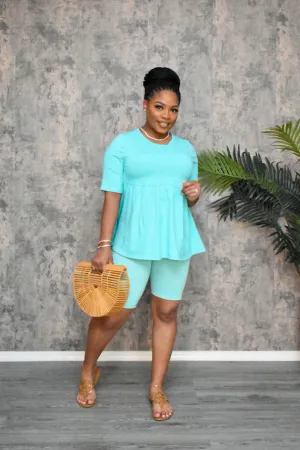 The “Dream Doll” Mint Short Set