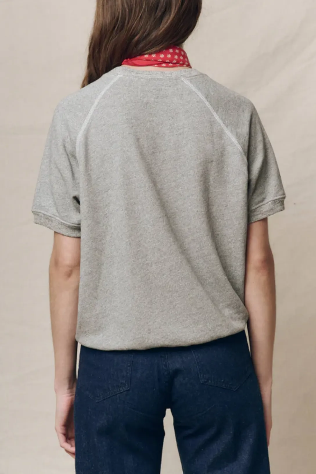 The Short Sleeve Sweatshirt | Varsity Grey