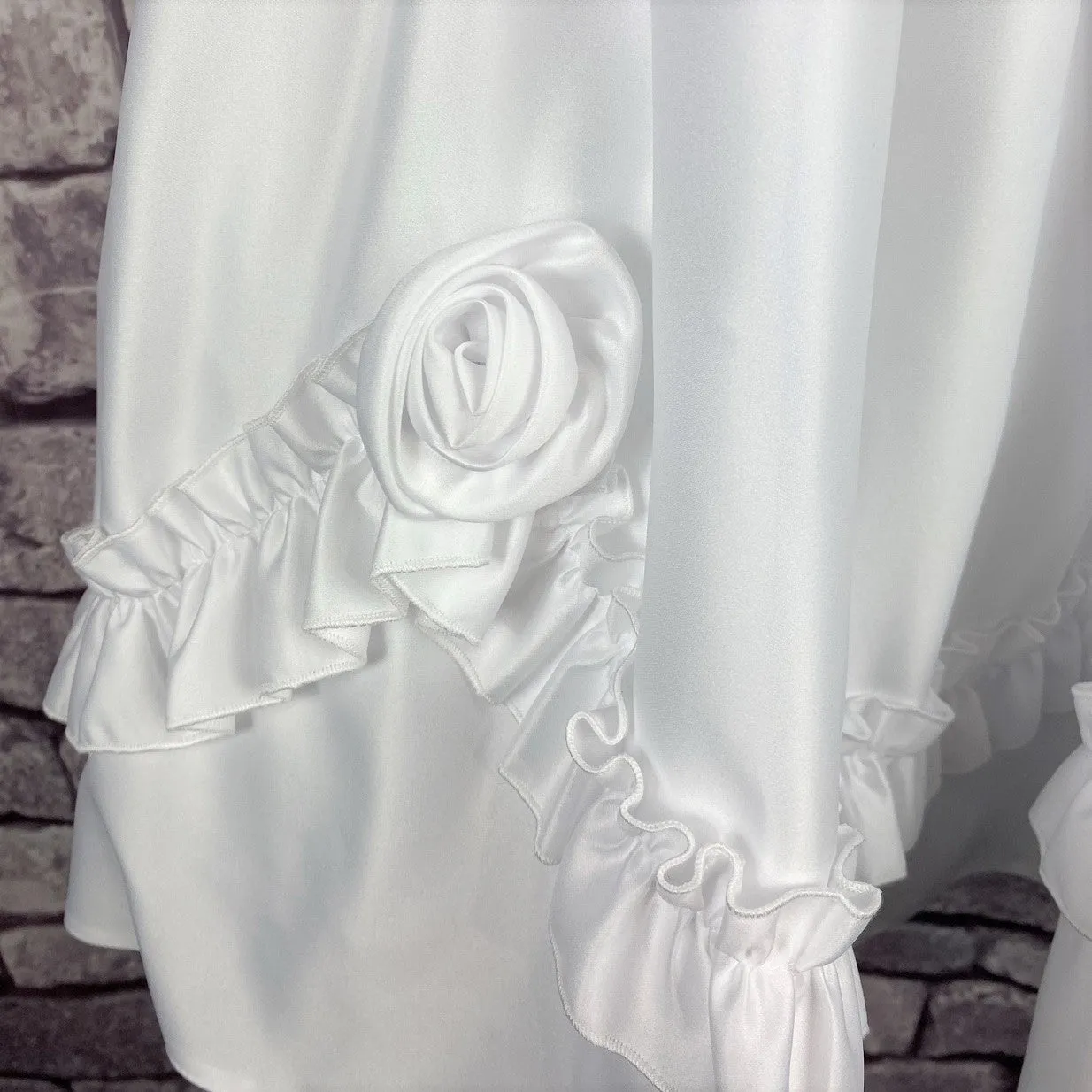 Thea White Flower Girl Dress