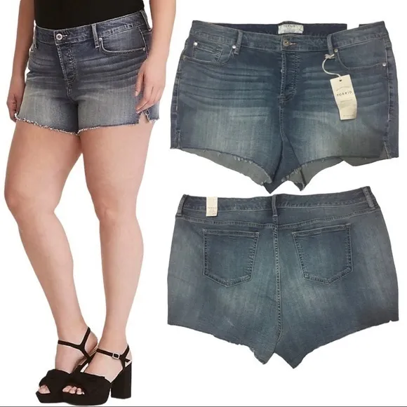 TORRID BROOKLYN Skinny High Rise Vintage Stretch Denim Jeans Shorts 20