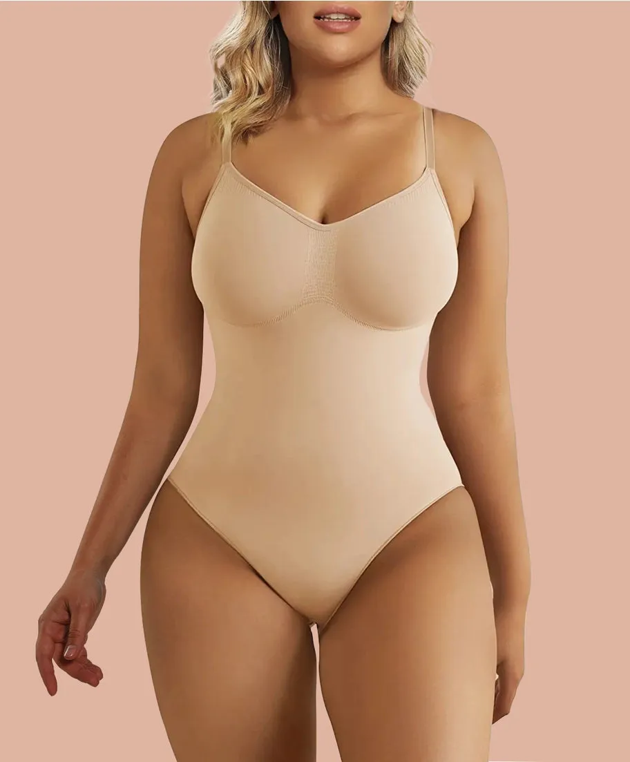 Tummy Control Shapewear Seamless Thong Bodysuit {SHAPERX}
