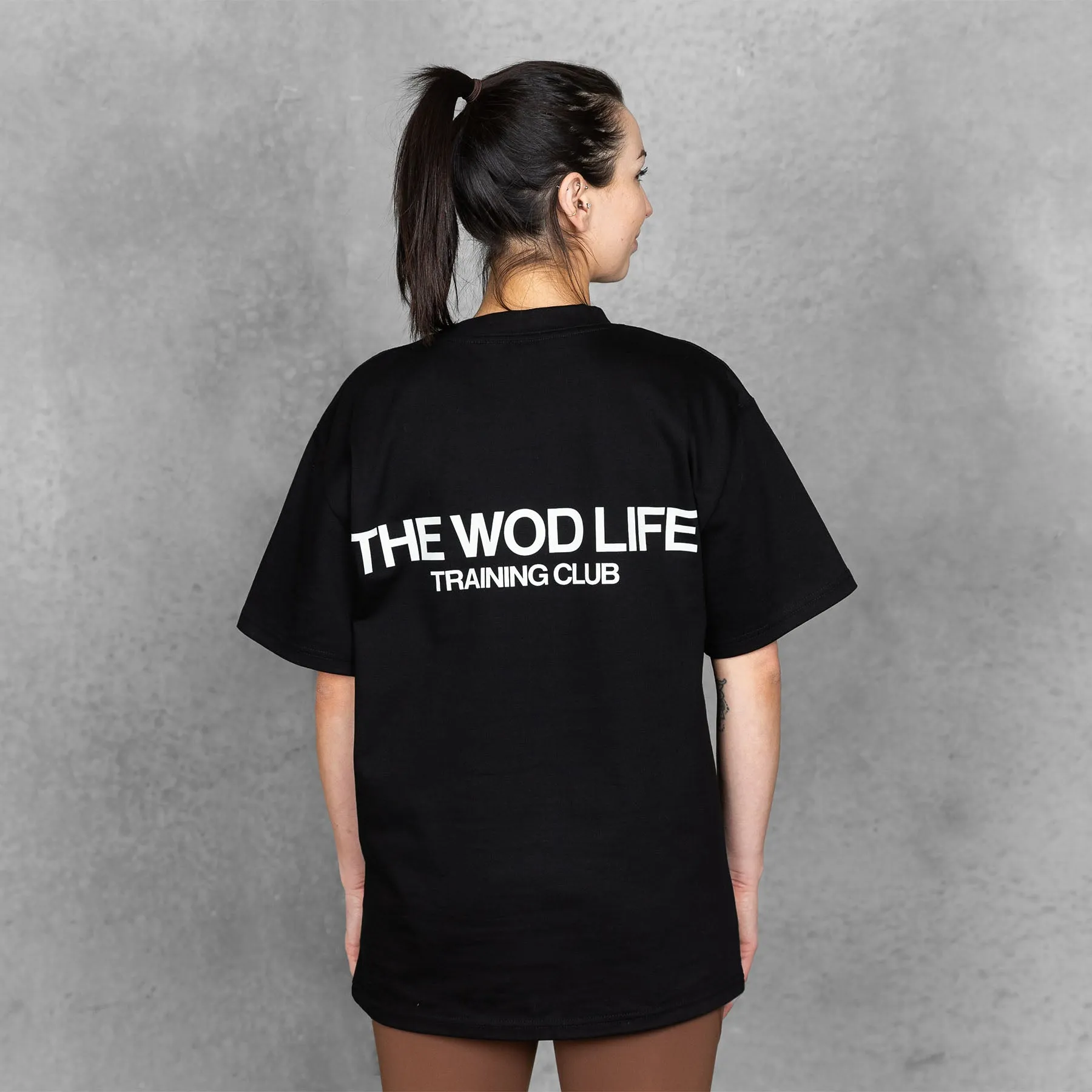 TWL - LIFESTYLE OVERSIZED T-SHIRT - TRAINING CLUB - BLACK/WHITE
