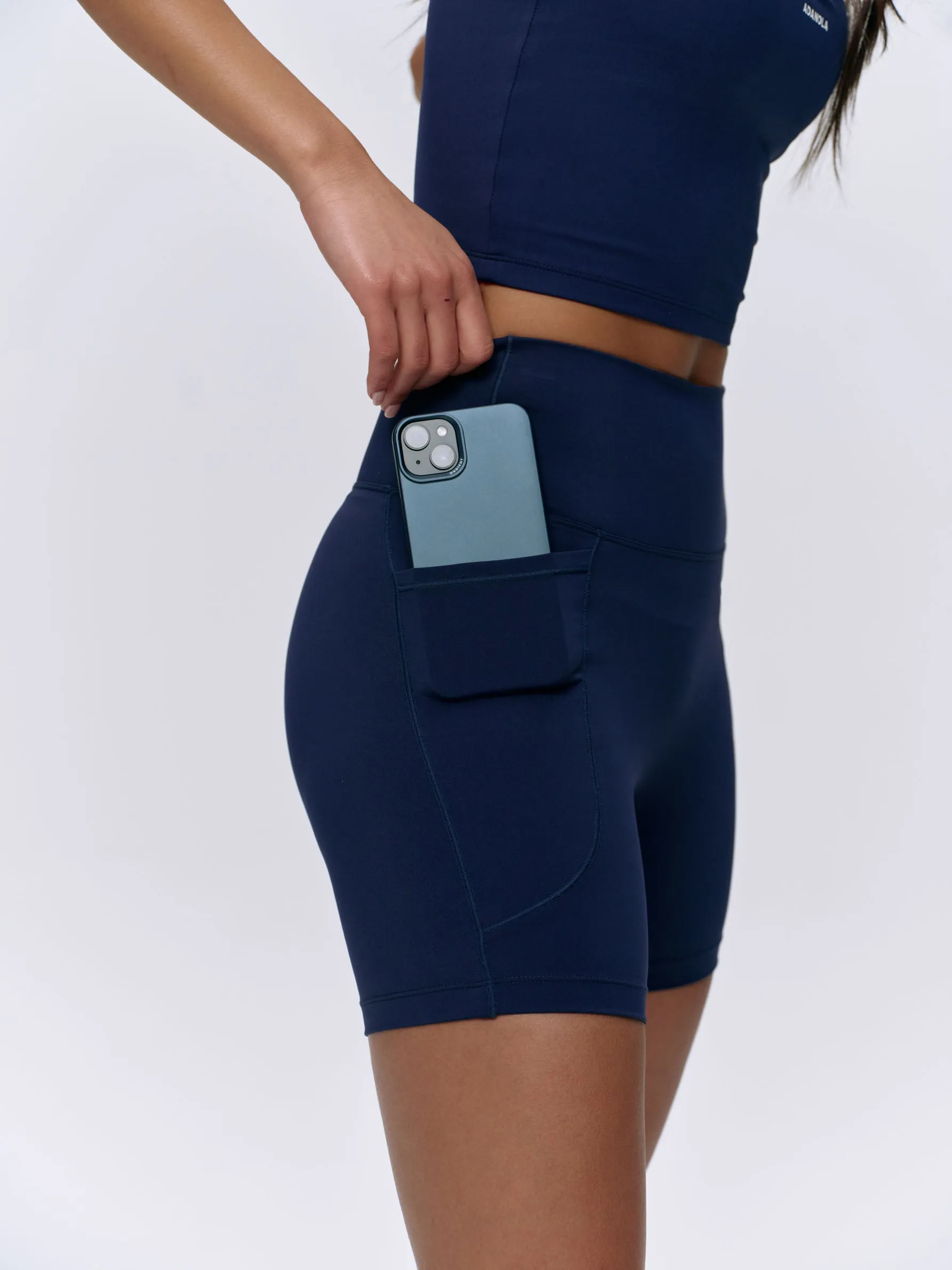 Ultimate Ultra Crop Pocket Shorts - Navy