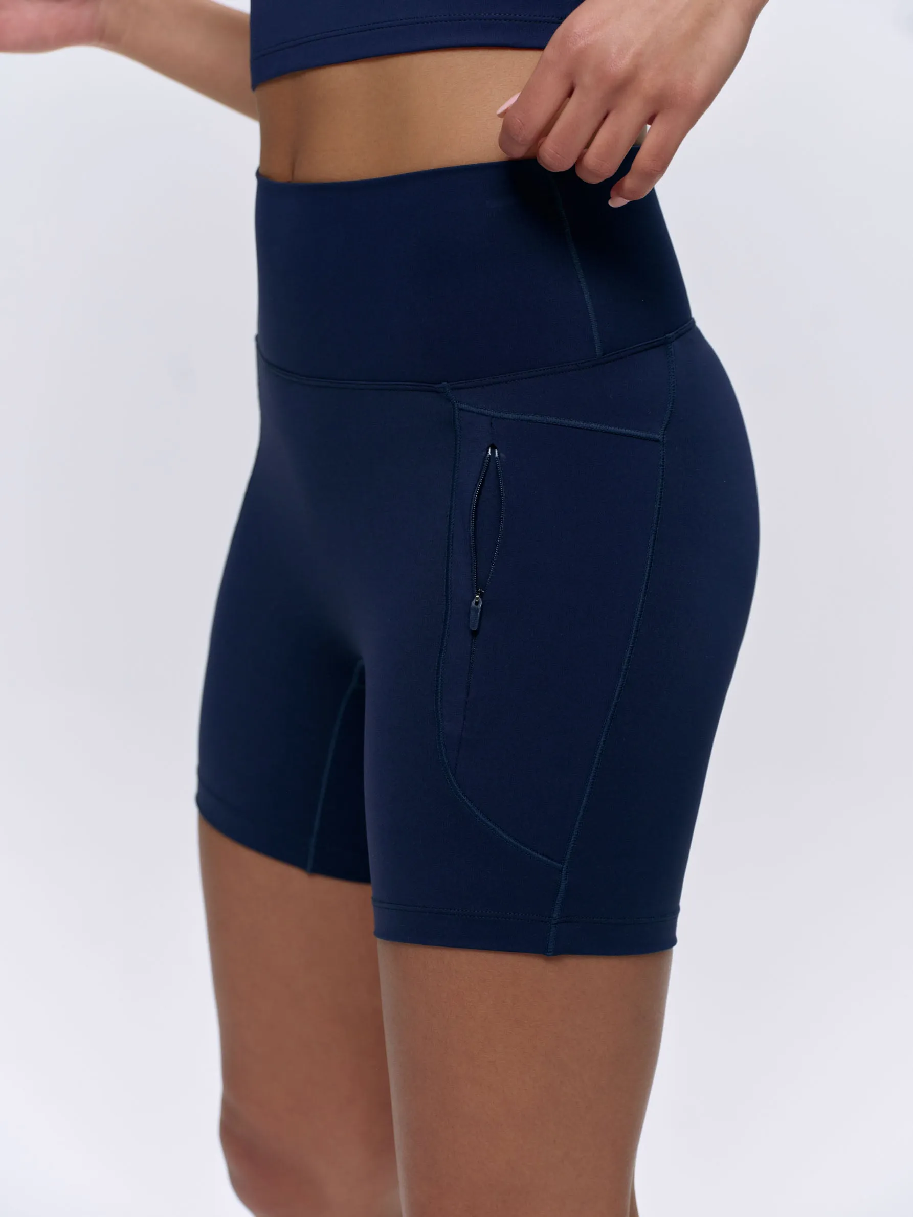 Ultimate Ultra Crop Pocket Shorts - Navy
