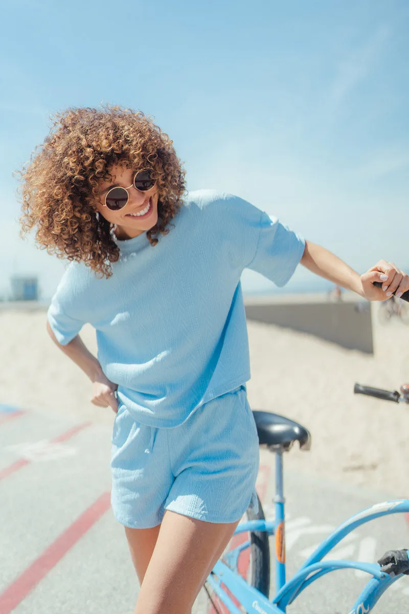 UNF4227 Knitted T-Shirt & Shorts SetTop