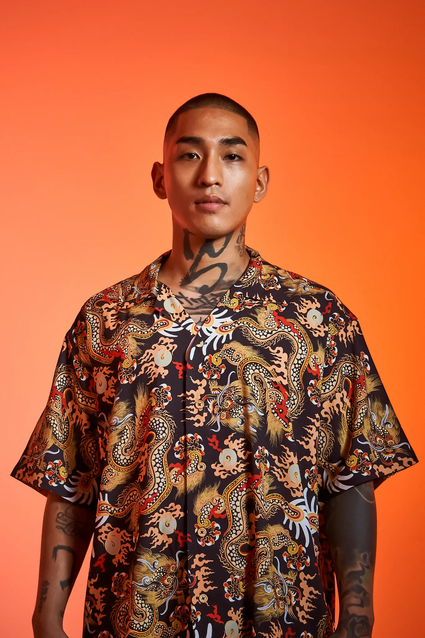 [UNISEX] TOMAS TOMAS X LOCO MOSQUITO 108 DRAGONS BLACK SHORT SLEEVE SHIRT