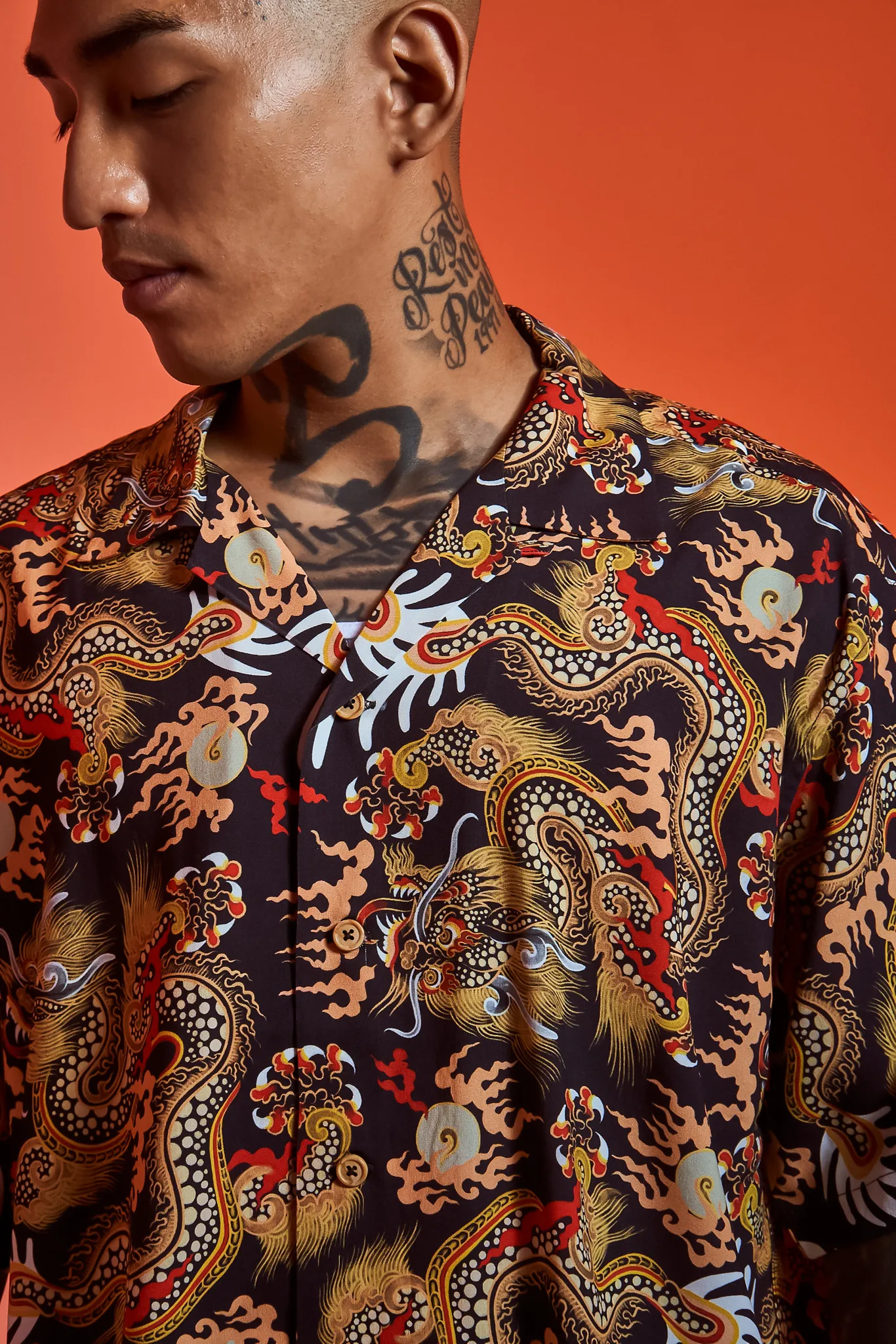 [UNISEX] TOMAS TOMAS X LOCO MOSQUITO 108 DRAGONS BLACK SHORT SLEEVE SHIRT