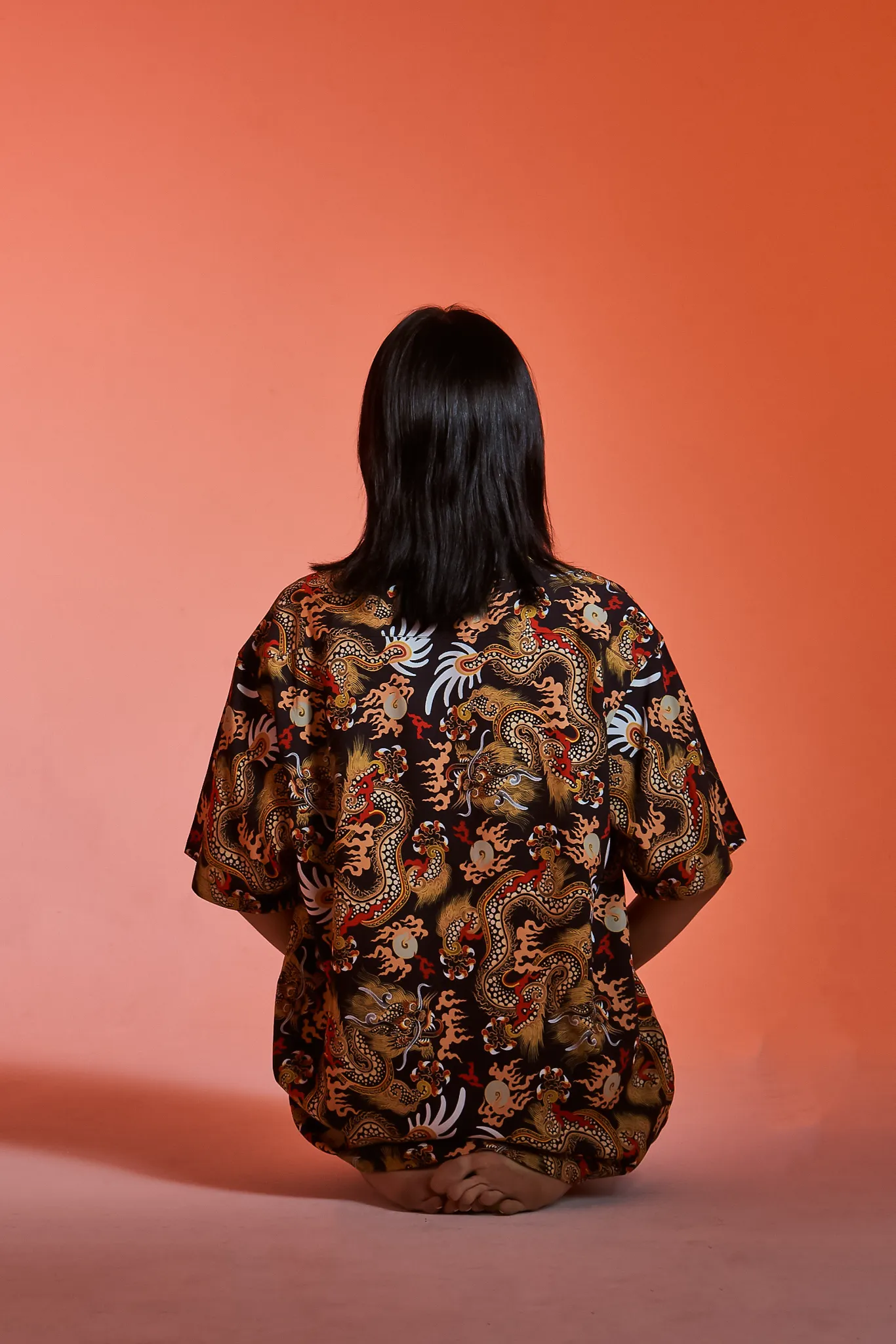 [UNISEX] TOMAS TOMAS X LOCO MOSQUITO 108 DRAGONS BLACK SHORT SLEEVE SHIRT