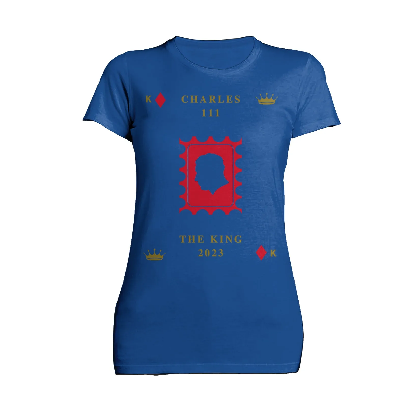 Urban Attitude Kings Coronation 2023 Stamp Silhouette Portrait Women's T-shirt