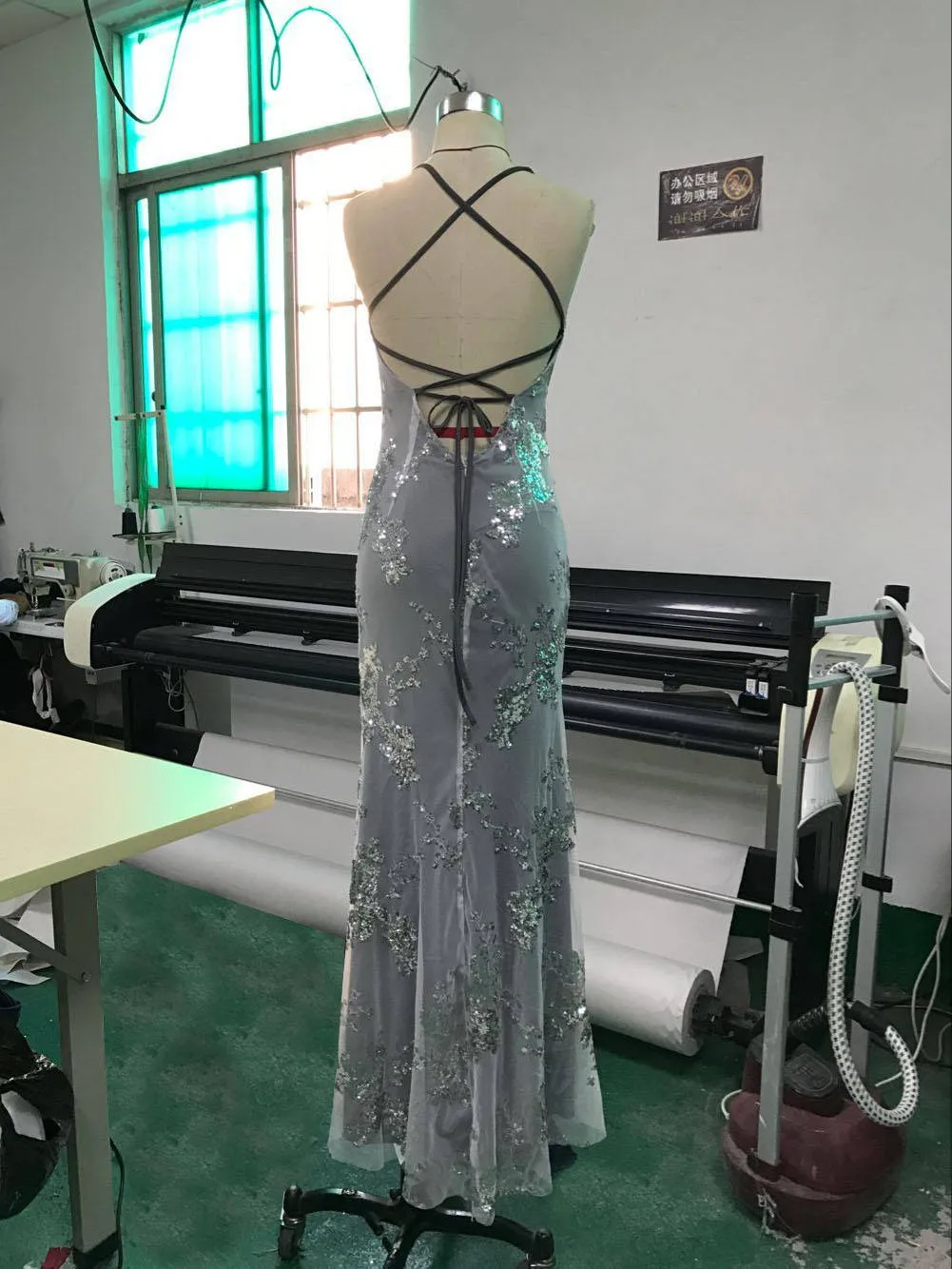 V Neck Maxi Long Sexy Sequin Dresses