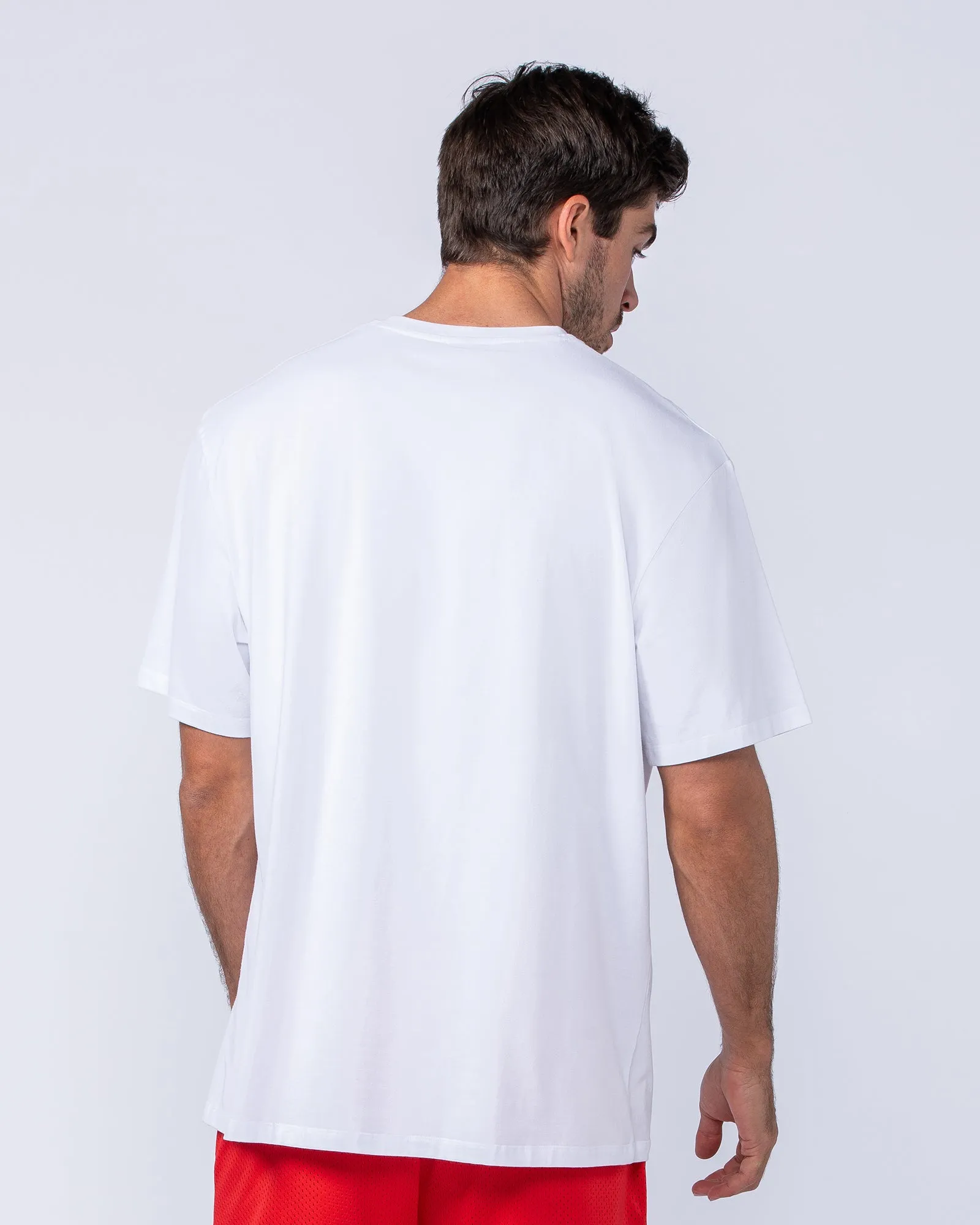 Varsity Oversized Tonal Tee - White