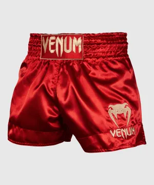 Venum Muay Thai Shorts Classic - Bordeaux/goud