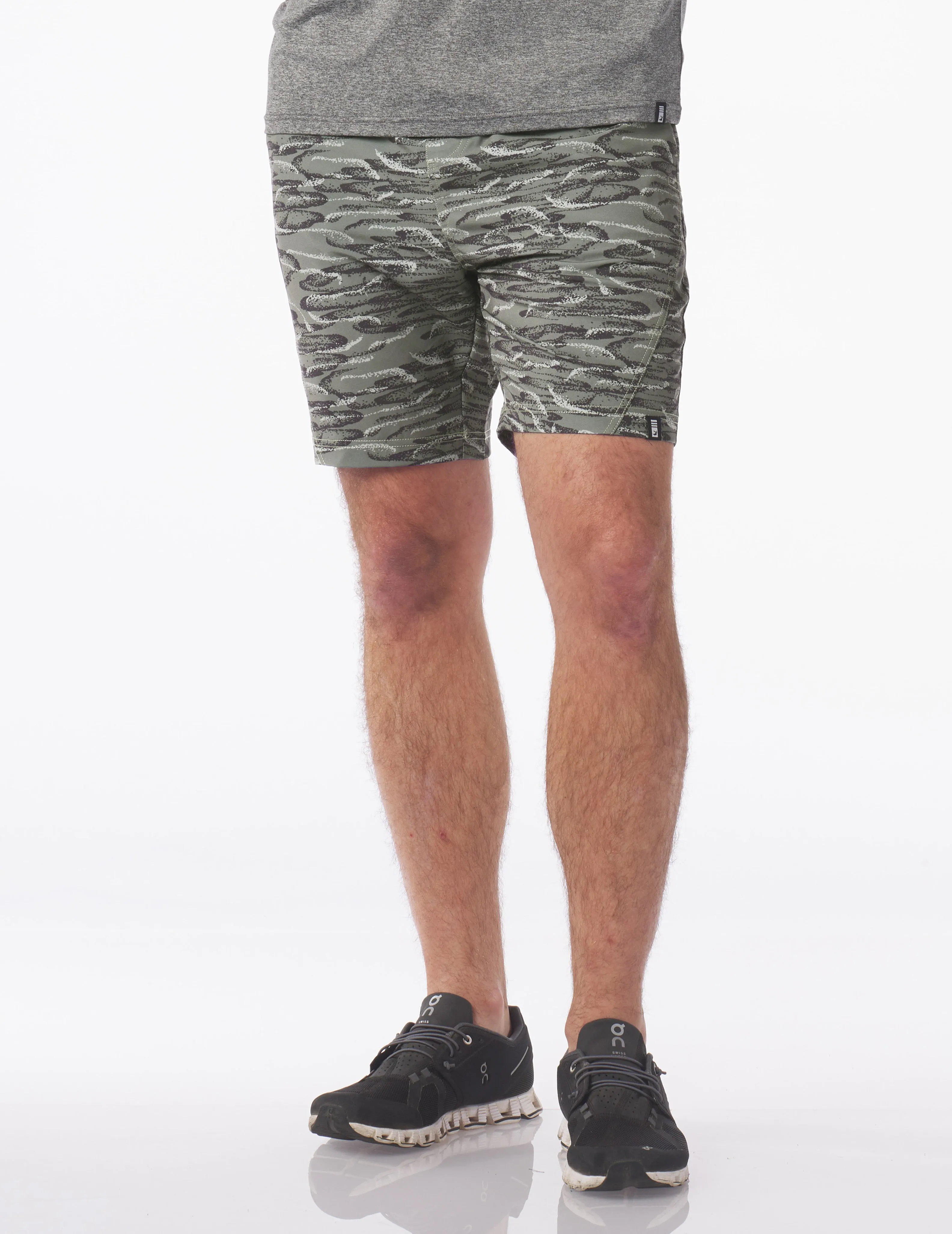 Versatility Short 7.5": Moss Camo Float