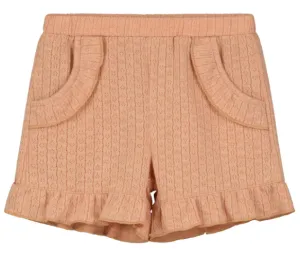 Vintage Pink Ribbed Shorts