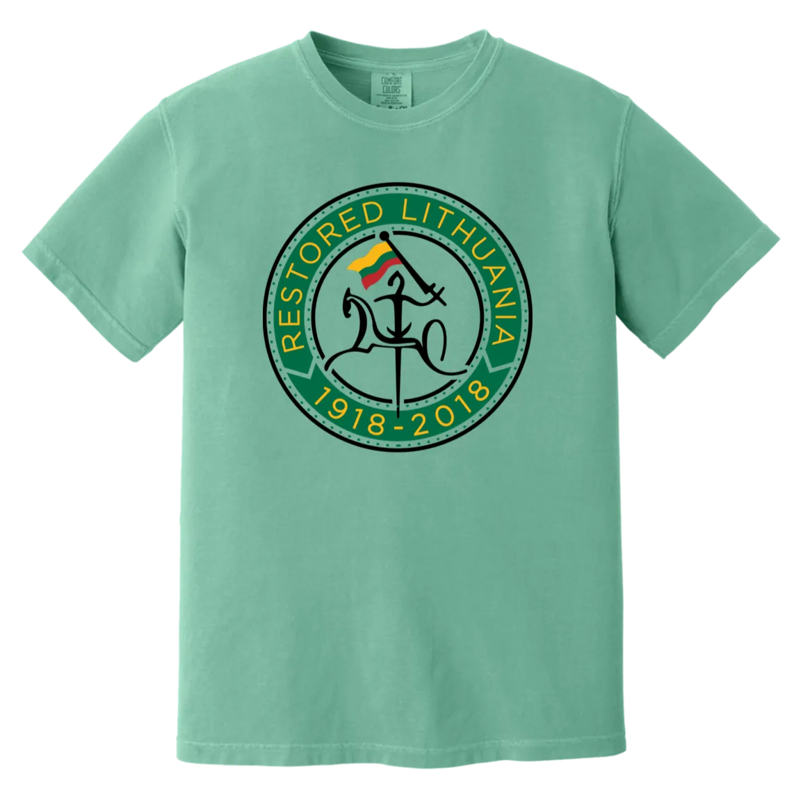 Vytis Restored - Men/Women Unisex Soft-Washed Comfort Cotton Short Sleeve T-Shirt