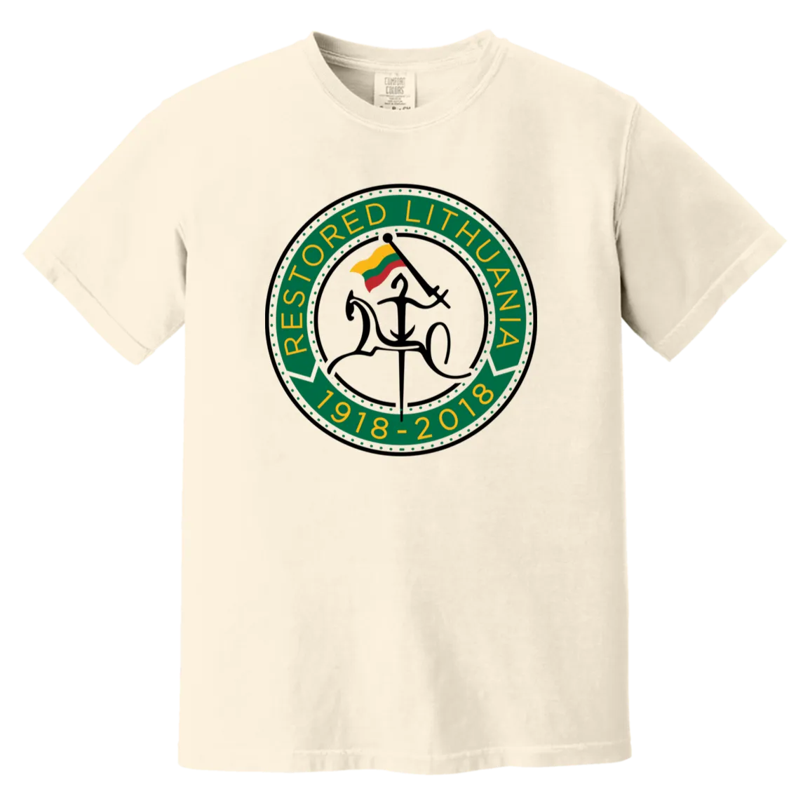 Vytis Restored - Men/Women Unisex Soft-Washed Comfort Cotton Short Sleeve T-Shirt