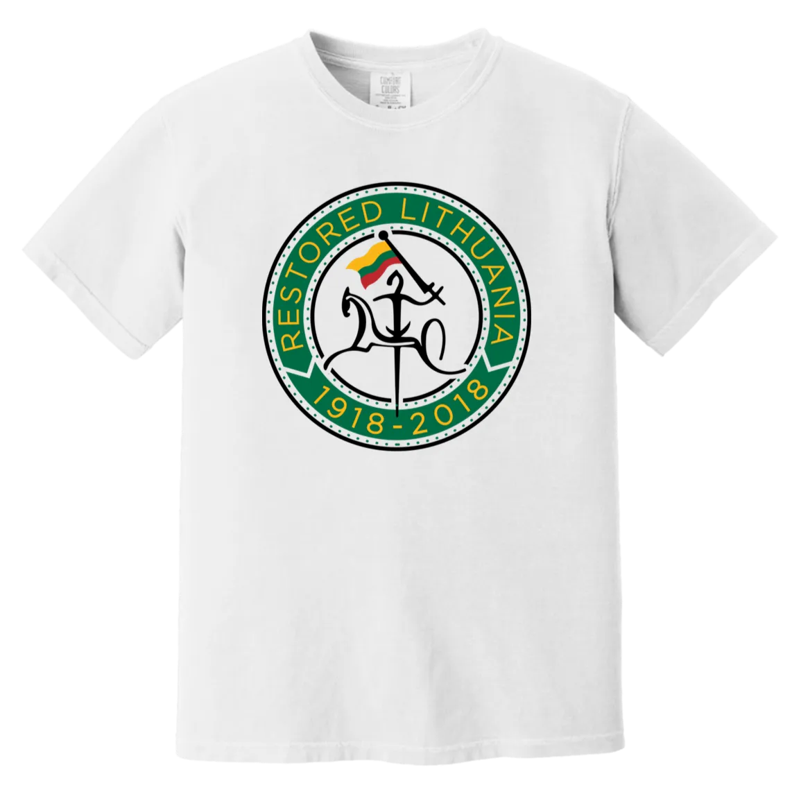 Vytis Restored - Men/Women Unisex Soft-Washed Comfort Cotton Short Sleeve T-Shirt