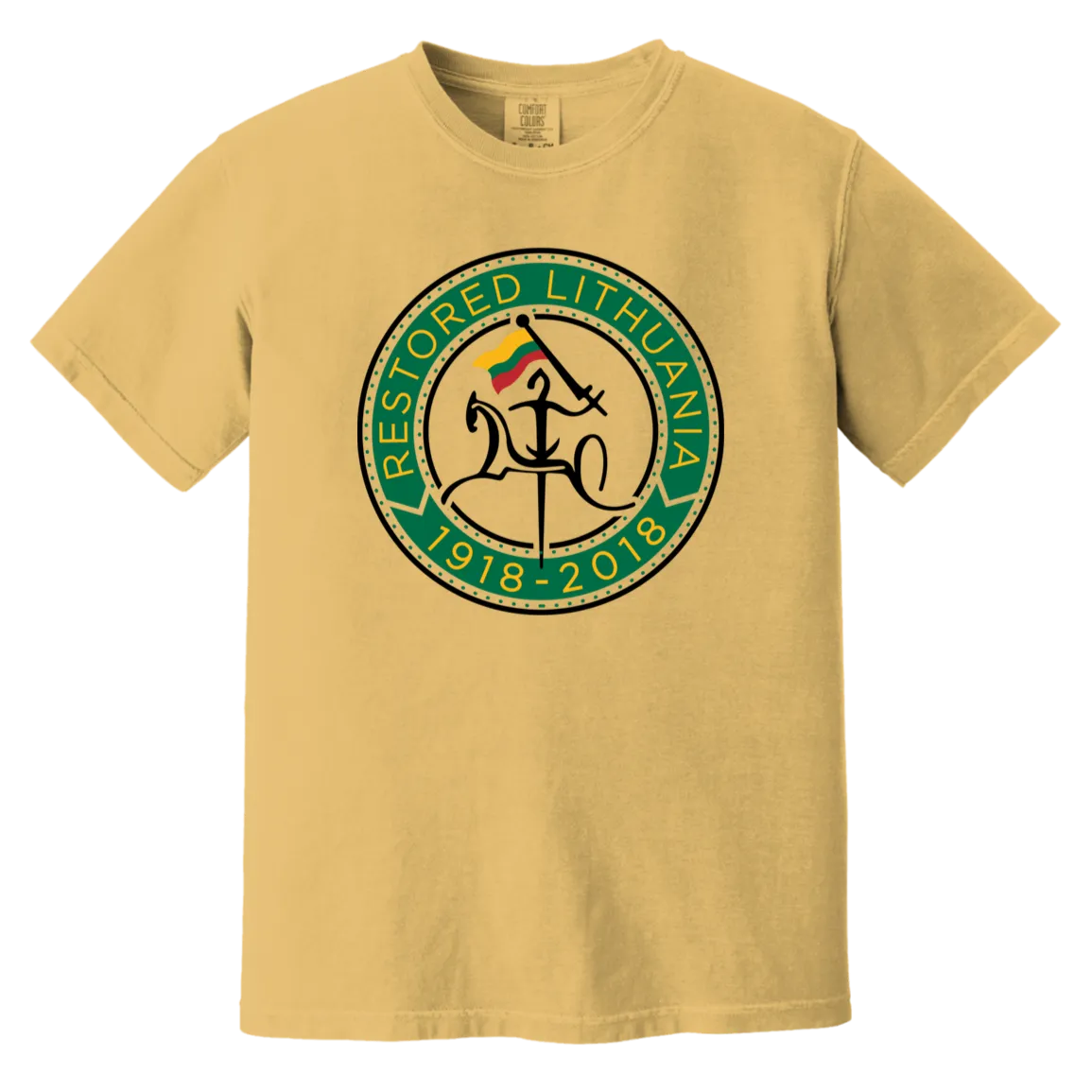 Vytis Restored - Men/Women Unisex Soft-Washed Comfort Cotton Short Sleeve T-Shirt