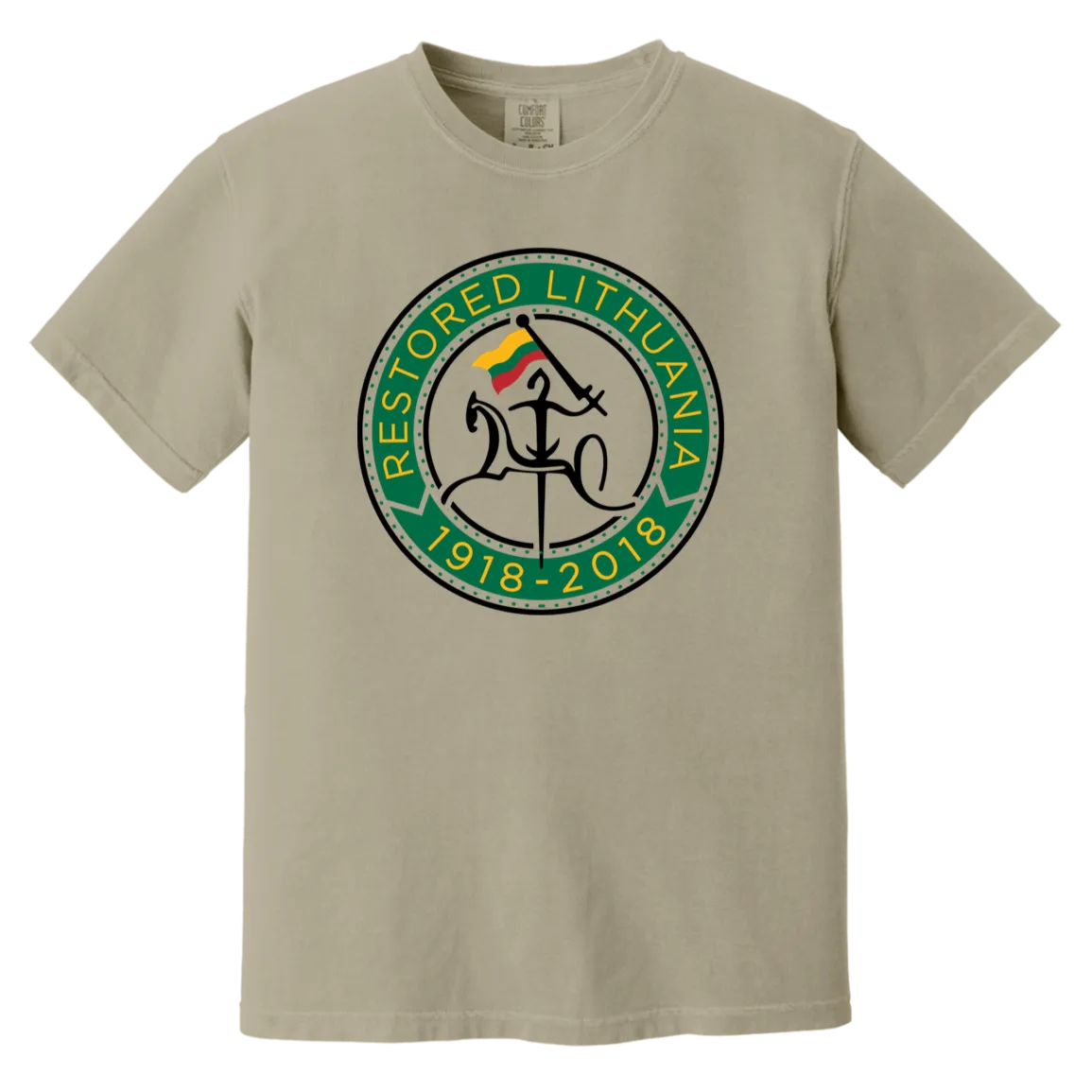 Vytis Restored - Men/Women Unisex Soft-Washed Comfort Cotton Short Sleeve T-Shirt