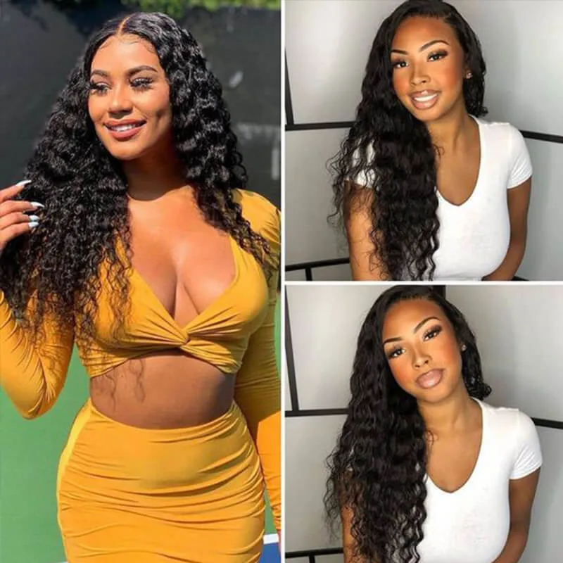 Wavymy Virgin Human Hair Loose Wave 4 Bundles With 13x6 Lace Frontal Virgin Human Hair